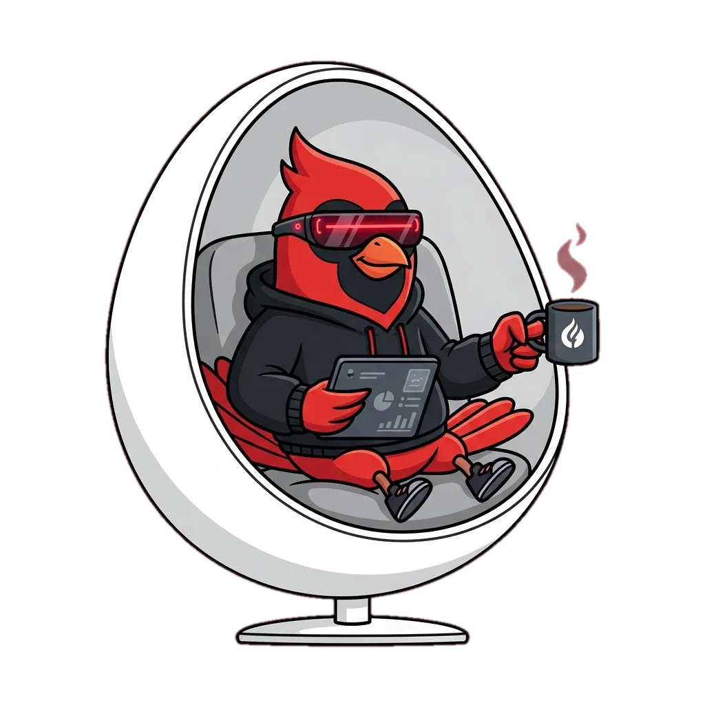 A5 Cardinal character in a futuristic chair